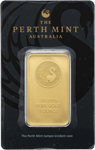 1 oz Gold Bar Perth Mint Kangaroo - New