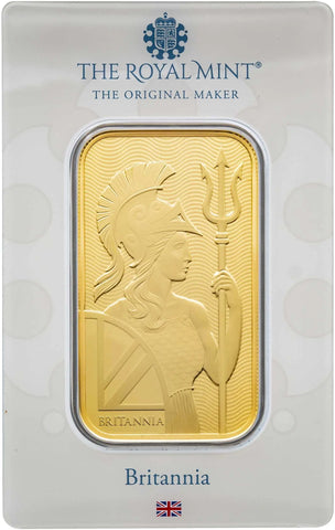 Gold 1 oz Britannia Bar Royal Mint - New