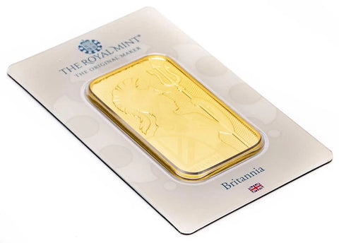 Gold 1 oz Britannia Bar Royal Mint - New