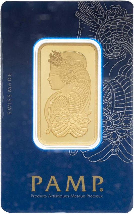 Gold 1 oz Fortuna Bar PAMP Suisse - New