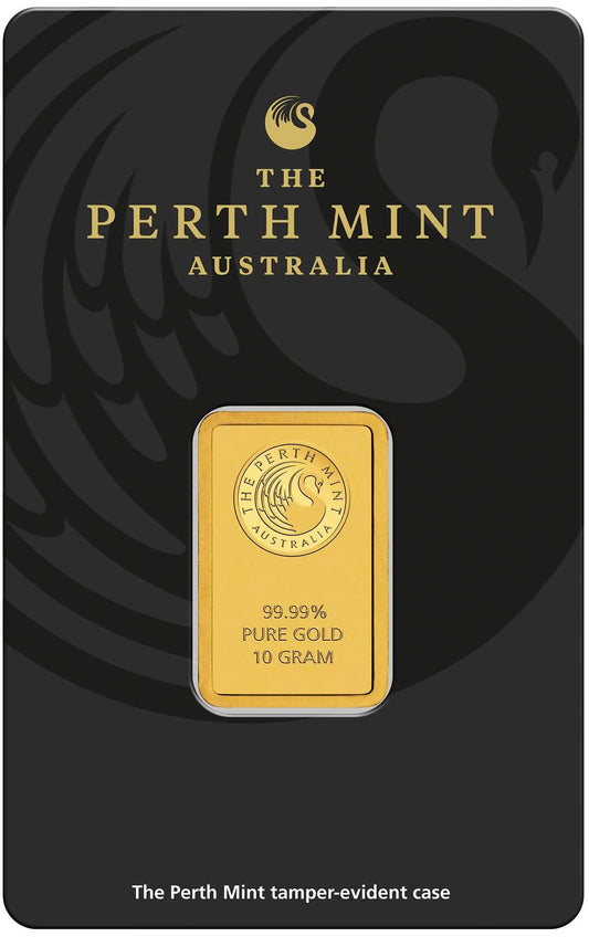 10g Gold Bar Perth Mint Kangaroo - New